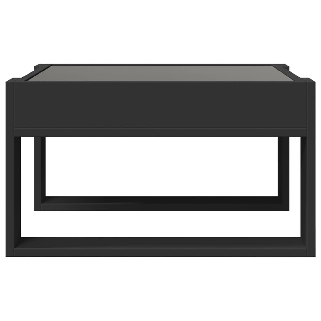 vidaXL Τραπεζάκι Σαλονιού Infinity LED Μαύρο 50x53x30 εκ.