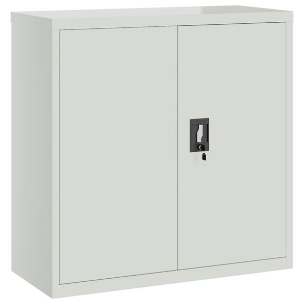 vidaXL Αρχειοθήκη Αν. Γκρι 90 x 40 x 130 εκ. Ατσάλινη