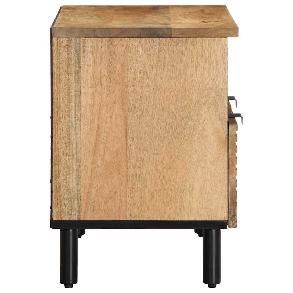 vidaXL Ντουλάπι τηλεόρασης καφέ 70x33x46 cm μασίφ ξύλο Mango