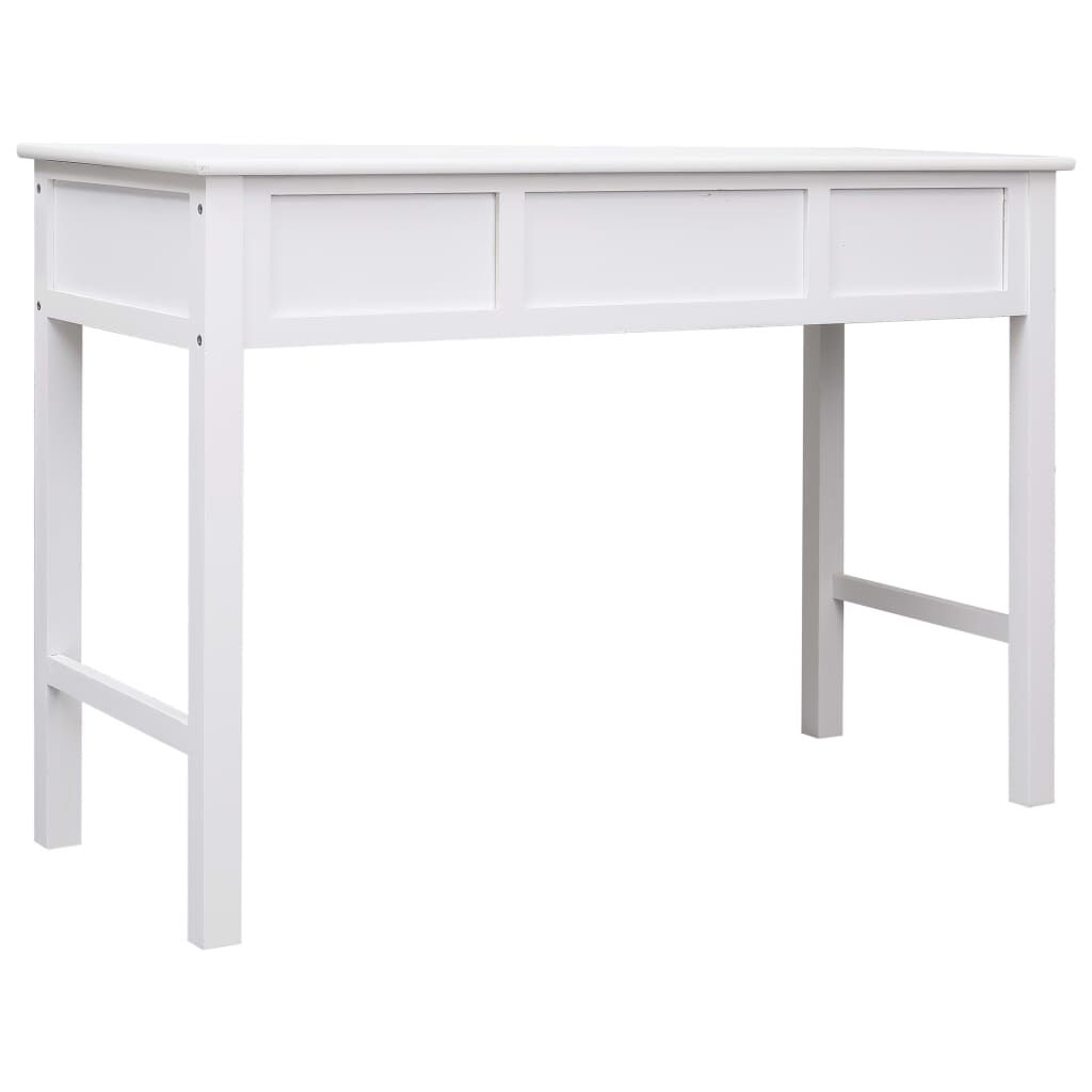 vidaXL Γραφείο Λευκό 110 x 45 x 76 εκ. Ξύλινο