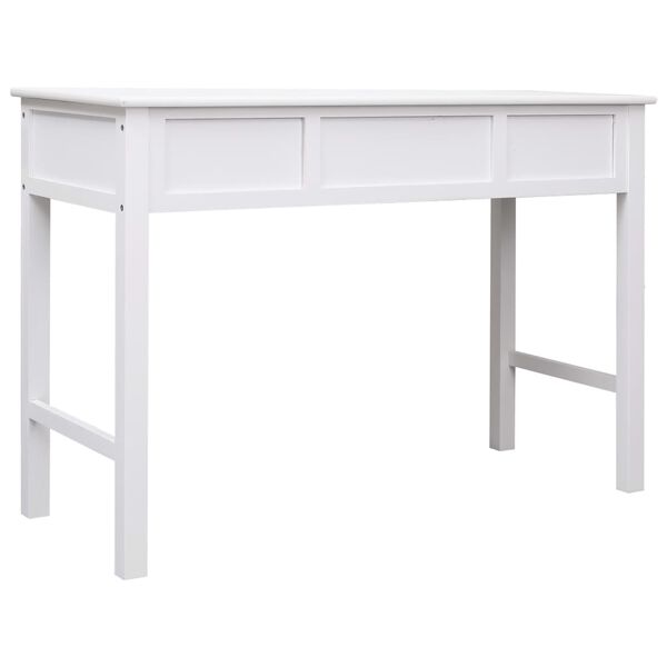 vidaXL Γραφείο Λευκό 110 x 45 x 76 εκ. Ξύλινο