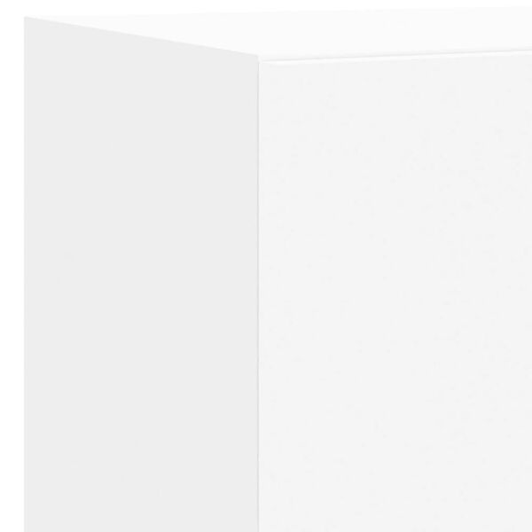 vidaXL Έπιπλο Τοίχου Τηλεόρασης με LED Λευκό 40,5x35x40 εκ.
