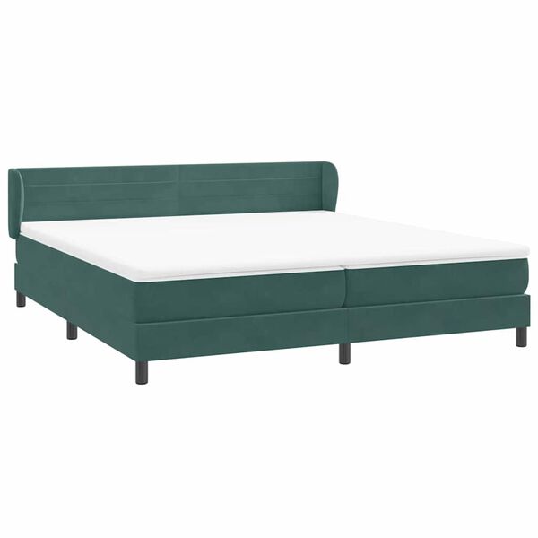 vidaXL Box Spring &Kappa;&rho;&epsilon;&beta;ά&tau;&iota; &mu;&epsilon; &sigma;&tau;&rho;ώ&mu;&alpha;&tau;&alpha; &Sigma;&kappa;&omicron;ύ&rho;&omicron; &pi;&rho;ά&sigma;&iota;&nu;&omicron; &Beta;&epsilon;&lambda;&omicron;ύ&delta;&iota;&nu;&omicron;