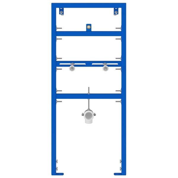 vidaXL Κρυφή Στήριξη για Ουρητήριο 50x115-139 εκ Ατσάλι