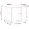 vidaXL Τραπεζάκι Σαλονιού Sonoma Δρυς 55,5x55,5x40 εκ. Επεξεργ. Ξύλο