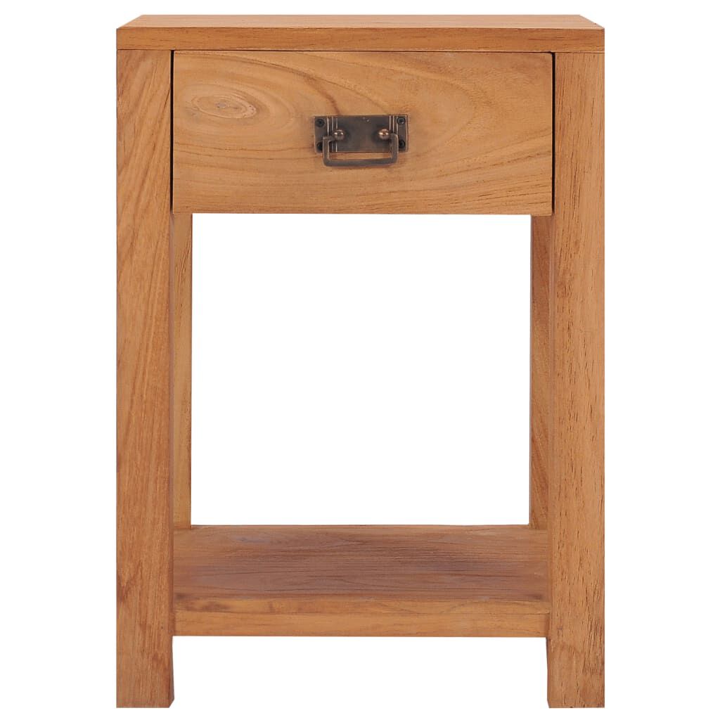 vidaXL Κομοδίνο 35 x 35 x 50 εκ. από Μασίφ Ξύλο Teak