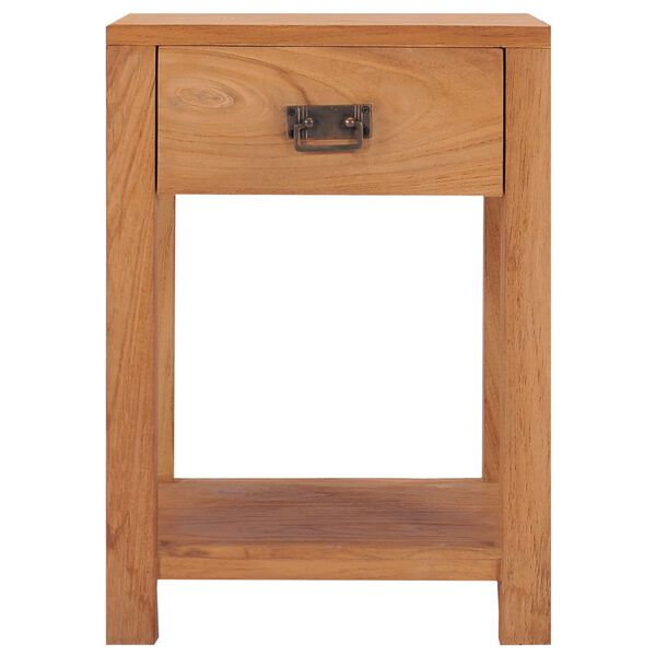 vidaXL Κομοδίνο 35 x 35 x 50 εκ. από Μασίφ Ξύλο Teak