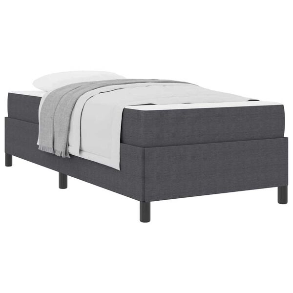vidaXL Σκελετός Κρεβατιού Σκούρο γκρι 90 x 190 cm Βελούδο