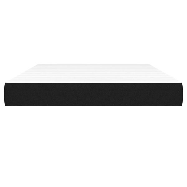 vidaXL Στρώμα με Pocket Springs Μαύρο 140x190x20 εκ. Υφασμάτινο