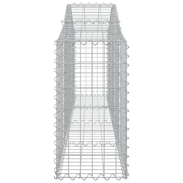 vidaXL Συρματοκιβώτια Τοξωτά 15 τεμ. 200x30x60/80 εκ. Γαλβαν. Ατσάλι