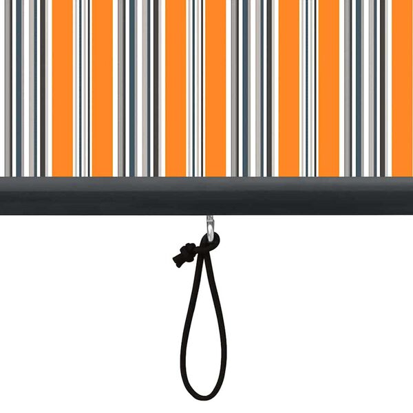 vidaXL Εξωτερικό ρολό Ριγέ Κίτρινο και μπλε 180 x 250 cm ύφασμα