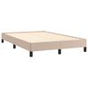 vidaXL Κρεβάτι Boxspring με Στρώμα Καπουτσίνο 120x190εκ.από Συνθ.Δέρμα