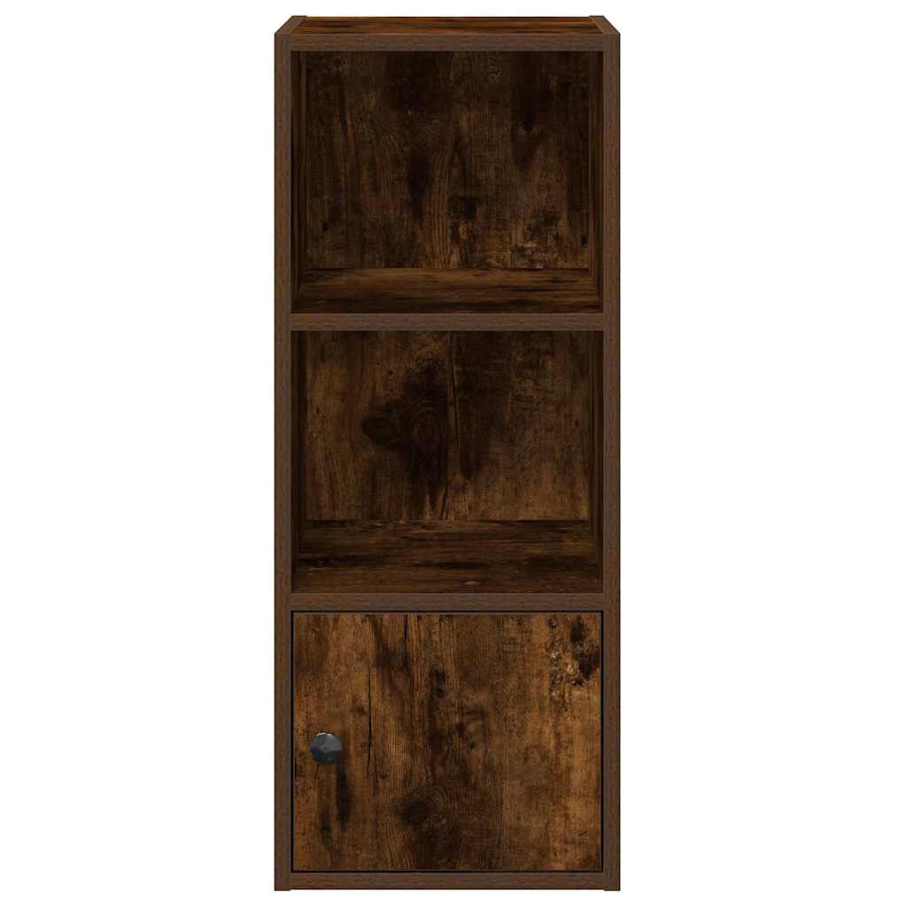 vidaXL Βιβλιοθήκη Καπνιστή Δρυς 31x24x77 εκ. από Επεξεργασμένο Ξύλο