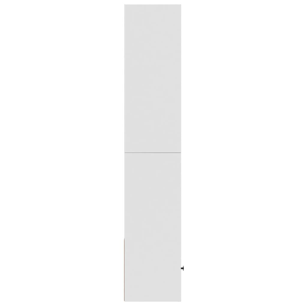vidaXL Βιβλιοθήκη Λευκή 40x36x189 εκ. από Επεξεργασμένο Ξύλο