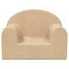 vidaXL Παιδικός καναπές Cream Soft Plush