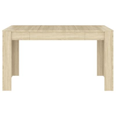 vidaXL Τραπεζαρία Sonoma Δρυς 140 x 74,5 x 76 εκ. Επεξεργασμένο Ξύλο