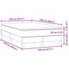 vidaXL Box Spring &Kappa;&rho;&epsilon;&beta;ά&tau;&iota; &mu;&epsilon; &sigma;&tau;&rho;ώ&mu;&alpha; &Sigma;&kappa;&omicron;ύ&rho;&omicron; &gamma;&kappa;&rho;&iota; 120x220 cm &Beta;&epsilon;&lambda;&omicron;ύ&delta;&iota;&nu;&omicron;
