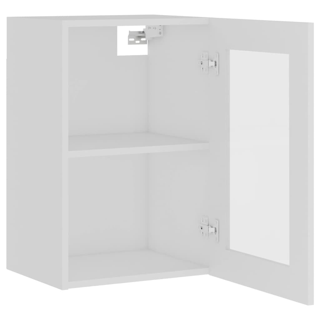 vidaXL Ντουλάπι Κρεμαστό με Τζάμι Lyon Λευκό 40x31x60εκ. από