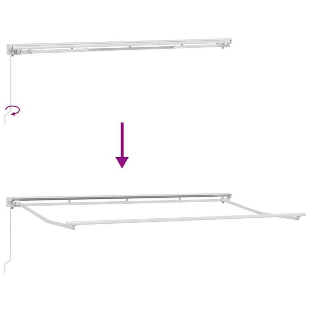 vidaXL Σκηνίτσα Αναδιπλούμενη Κρεμ 400 x 200 cm ύφασμα