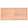 vidaXL Επιφ Τραπεζιού Αν Καφέ 140x60x(2-4)εκ.Ακατέργ. Μασίφ Ξύλο Δρυός