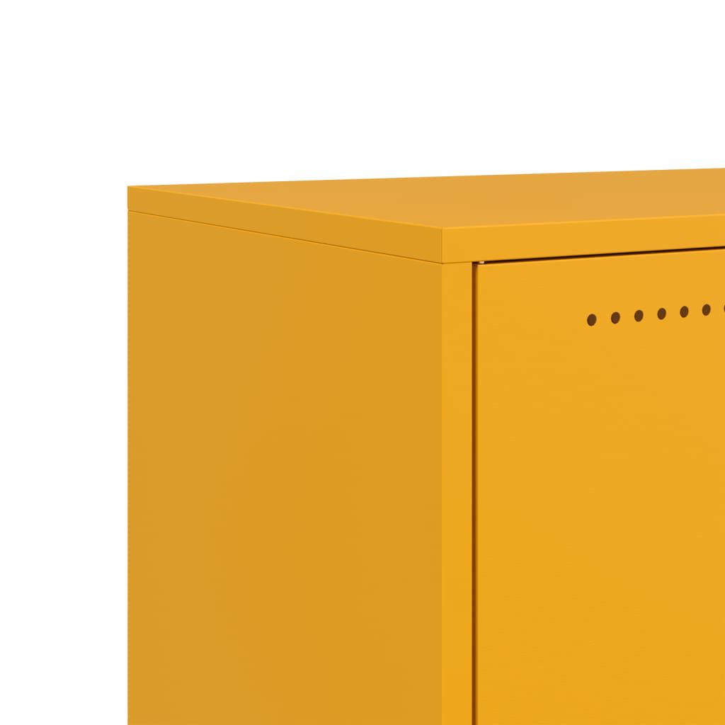 vidaXL Έπιπλο Τηλεόρασης Μουσταρδί Κίτρινο 68x39x43,5 εκ. από Ατσάλι