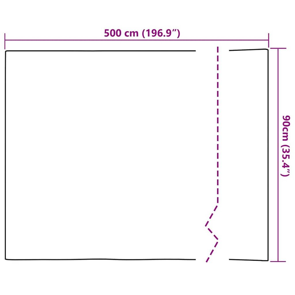 vidaXL Αυτοκόλλητο Επίπλου Άλλο Ασημί 90 x 500 cm PET