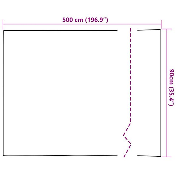 vidaXL Αυτοκόλλητο Επίπλου Άλλο Ασημί 90 x 500 cm PET