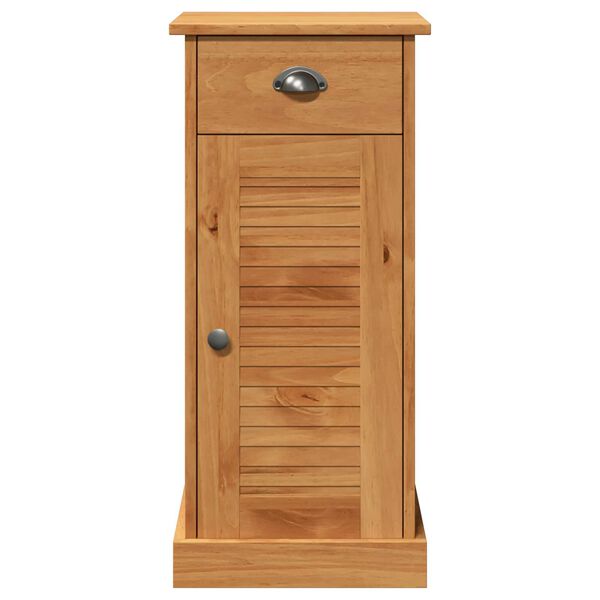 vidaXL Ντουλάπα Μπάνιου με συρτάρι VIGO καφέ μελί 37.5 x 34 x 80 εκ