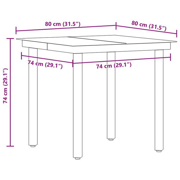 vidaXL Σέτ φαγητού για κήπο με μαξιλάρι 5 pcs Μπεζ συνθετικό ρατάν