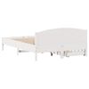 vidaXL Σκελετός Κρεβ. Χωρίς Στρώμα Λευκό 140x190 εκ Μασίφ Πεύκο