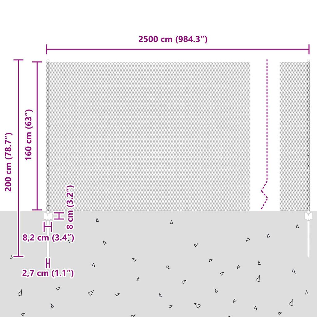 vidaXL Φράχτες 22 τεμ U-Channel Γκρι 160 εκ Χάλυβας