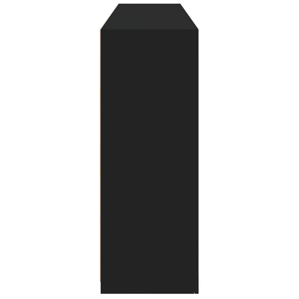 vidaXL Μπουφές με Φώτα LED Μαύρος 162 x 37 x 100 εκ.