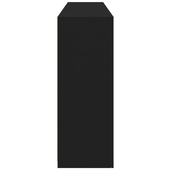 vidaXL Μπουφές με Φώτα LED Μαύρος 162 x 37 x 100 εκ.