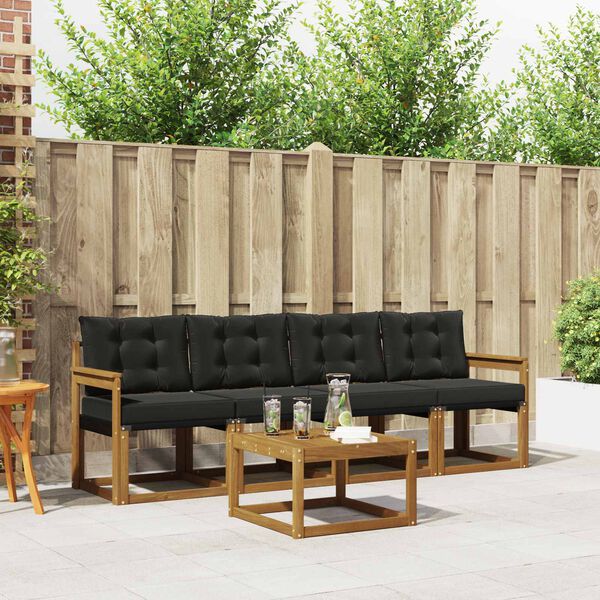 vidaXL &Sigma;&epsilon;&iota;&rho;ά &Kappa;&alpha;&nu;&alpha;&pi;έ &Epsilon;&xi;&omega;&tau;&epsilon;&rho;&iota;&kappa;&omicron;ύ &mu;&epsilon; &mu;&alpha;&xi;&iota;&lambda;ά&rho;&iota; 5 pcs &Phi;&upsilon;&sigma;&iota;&kappa;ό &kappa;&alpha;&iota; &Mu;&alpha;ύ&rho;&omicron;