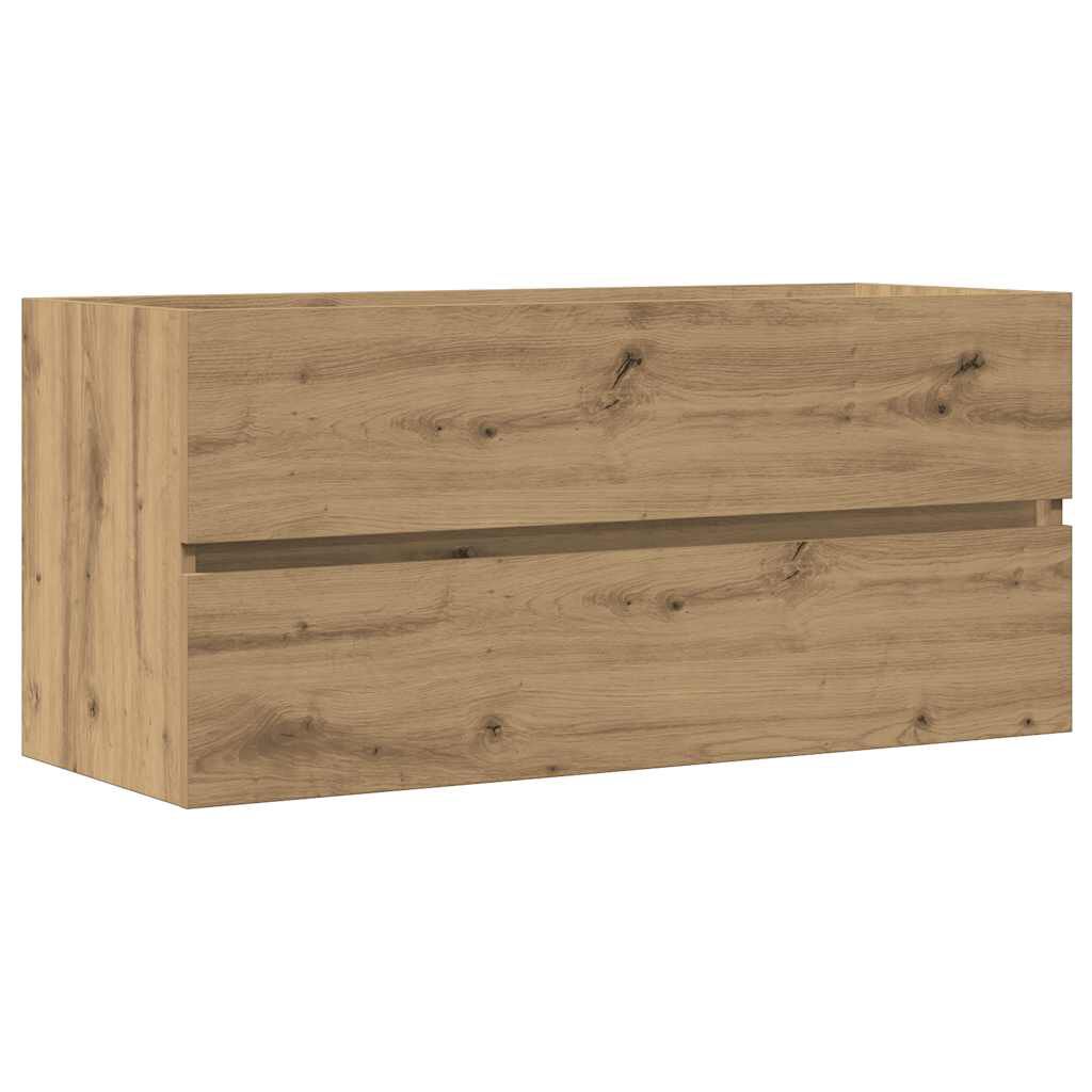 vidaXL Ντουλάπι Νιπτήρα Αρτισιανή Δρυς 100x38,5x45 εκ. Επεξ. Ξύλο