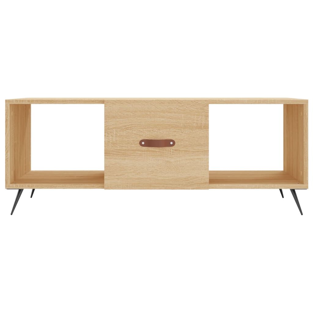 vidaXL Τραπεζάκι Σαλονιού Sonoma Δρυς 102x50x40 εκ. από Επεξεργ. Ξύλο