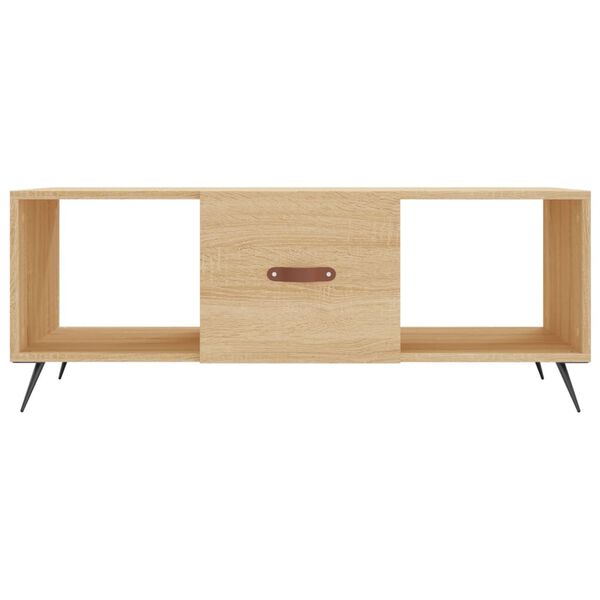 vidaXL Τραπεζάκι Σαλονιού Sonoma Δρυς 102x50x40 εκ. από Επεξεργ. Ξύλο