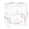 vidaXL Τρόλεϊ Κουζίνας Sonoma δρυς 60x45x80 εκ. από Επεξεργασμένο Ξύλο