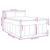 vidaXL &Kappa;&rho;&epsilon;&beta;ά&tau;&iota; Boxspring &mu;&epsilon; &Sigma;&tau;&rho;ώ&mu;&alpha; &Kappa;&rho;&epsilon;&mu; 140x190 &epsilon;&kappa;. &Upsilon;&phi;&alpha;&sigma;&mu;ά&tau;&iota;&nu;&omicron;