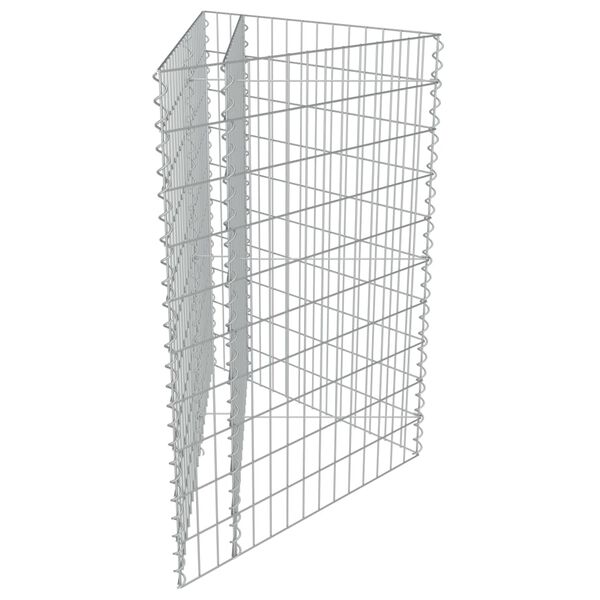 vidaXL Συρματοκιβώτιο-Γλάστρα Υπερυψωμένη 75x75x50 εκ. Γαλβ. Χάλυβας