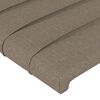 vidaXL Κεφαλάρια Κρεβατιού 2 τεμ. Taupe 80 x 5 x 78/88 εκ. Υφασμάτινο