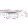 vidaXL Σκελετός κρεβατιού Honey Brown 150x200 cm King Size Μασίφ Ξύλο