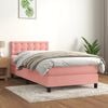 vidaXL &Kappa;&rho;&epsilon;&beta;ά&tau;&iota; Boxspring &mu;&epsilon; &Sigma;&tau;&rho;ώ&mu;&alpha; &Rho;&omicron;&zeta; 80 x 200 &epsilon;&kappa;. &Beta;&epsilon;&lambda;&omicron;ύ&delta;&iota;&nu;&omicron;
