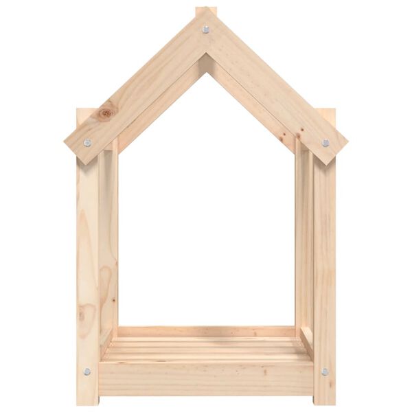 vidaXL Κρεβάτι Σκύλου 61 x 50 x 70 εκ. από Μασίφ Ξύλο Πεύκου
