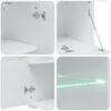 vidaXL Μονάδες τηλεόρασης 5 τεμαχίων με φωτισμό LED Ματ Indigo