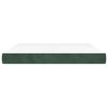 vidaXL Στρώμα με Pocket Springs Σκούρο Πράσινο180x200x20 εκ. Βελούδινο