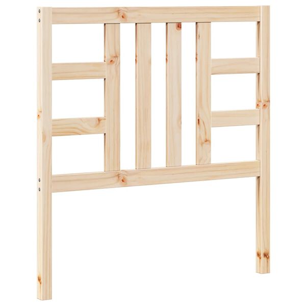 vidaXL Κεφαλάρι Κρεβατιού 96 x 4 x 100 εκ. από Μασίφ Ξύλο Πεύκου