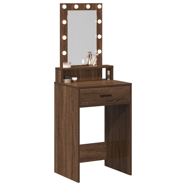 vidaXL Τραπέζι περιποίησης Καφέ 50 x 41 x 140 εκ. Επεξεργασμένο ξύλο