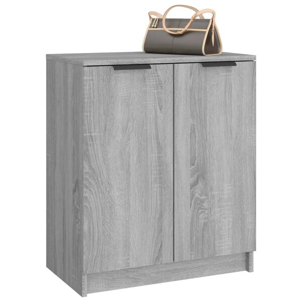 vidaXL Παπουτσοθήκη Γκρι Sonoma 59x35x70 εκ. από Επεξεργασμένο Ξύλο