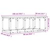 vidaXL Τραπεζάκι Σαλονιού Μαύρο 100x50x35,5 εκ. από Επεξεργασμένο Ξύλο